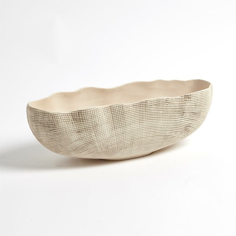 Global Views Sisal Oval Bowl - Image 1