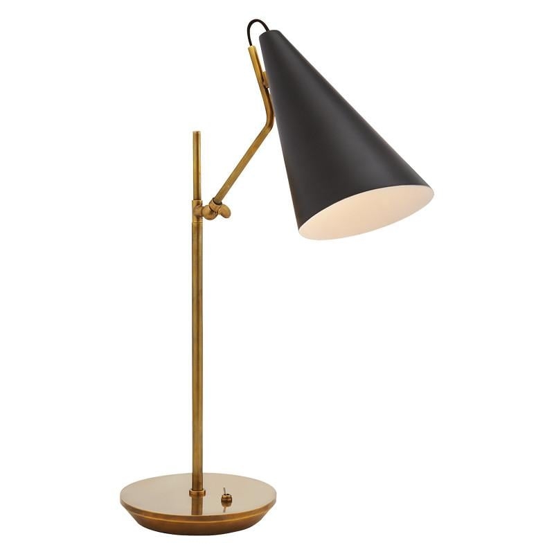 CLEMENTE TABLE LAMP WITH BLACK SHADE - Image 0