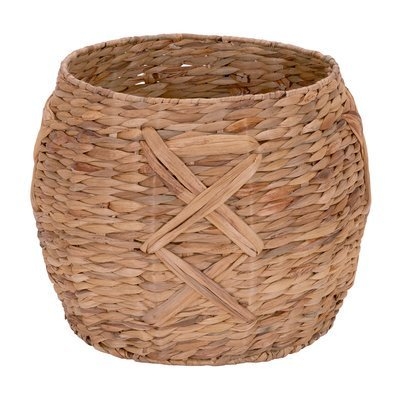 Water Hyacinth Round Wicker Basket - Image 0