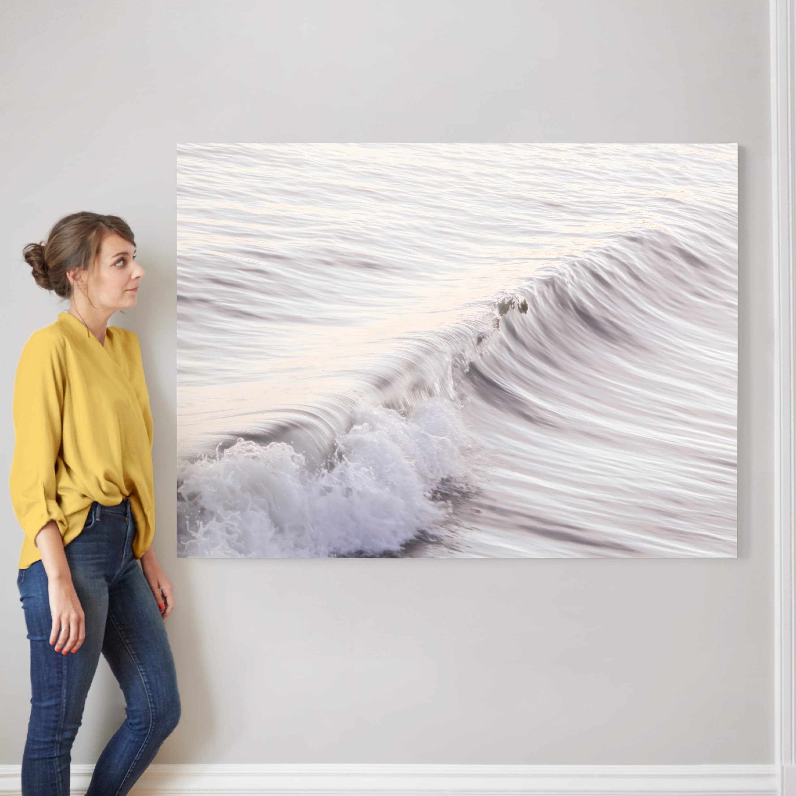 Cayucos Soft Waves Canvas - Image 1