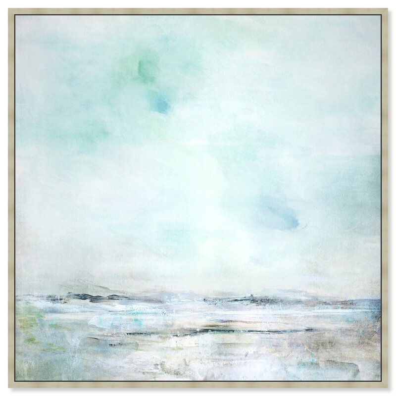 Signature 'Serein Waterfront' Painting Print on Wrapped Canvas Size: 30" H x 30" W x 1.5" D - Image 0
