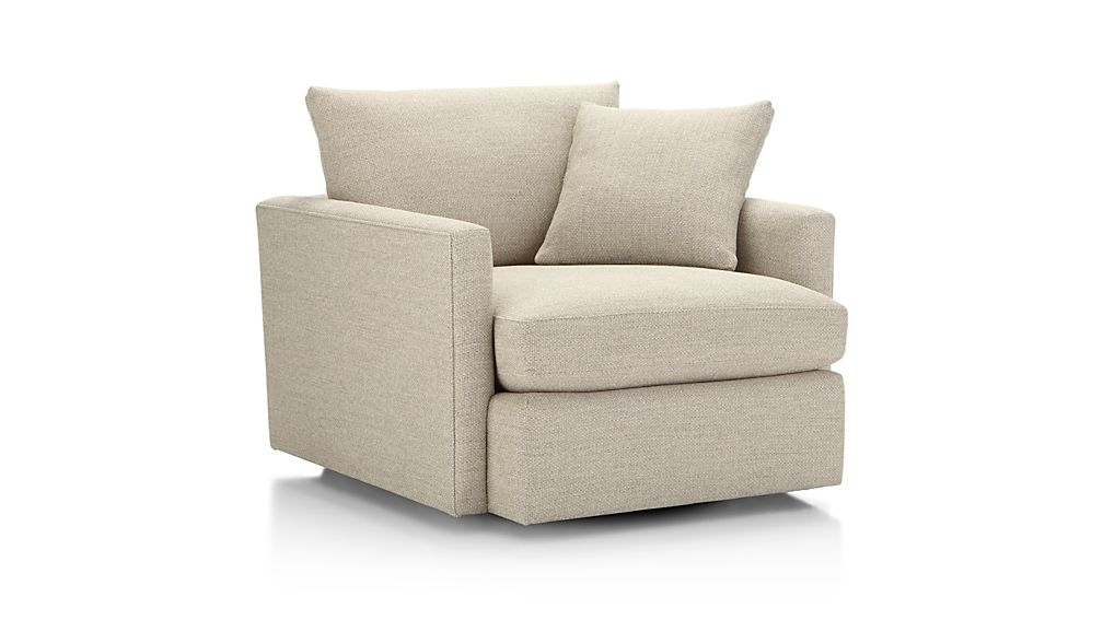 Lounge II 360 Swivel Chair - Taft Cement - Image 1