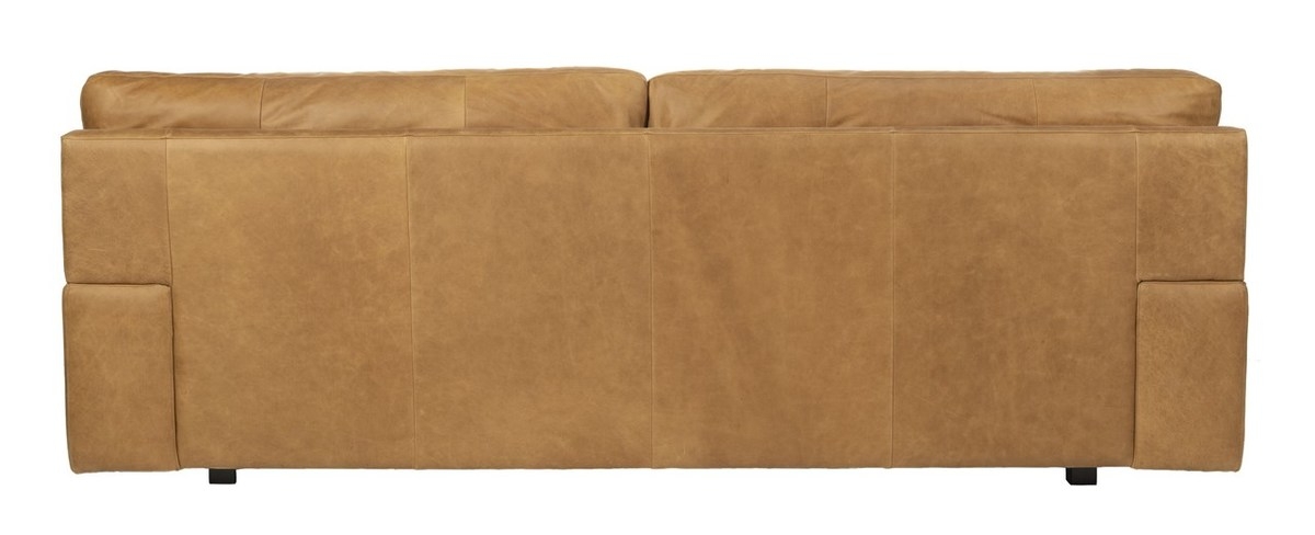 Sampson Italian Leather Sofa - Light Brown - Arlo Home - Image 9