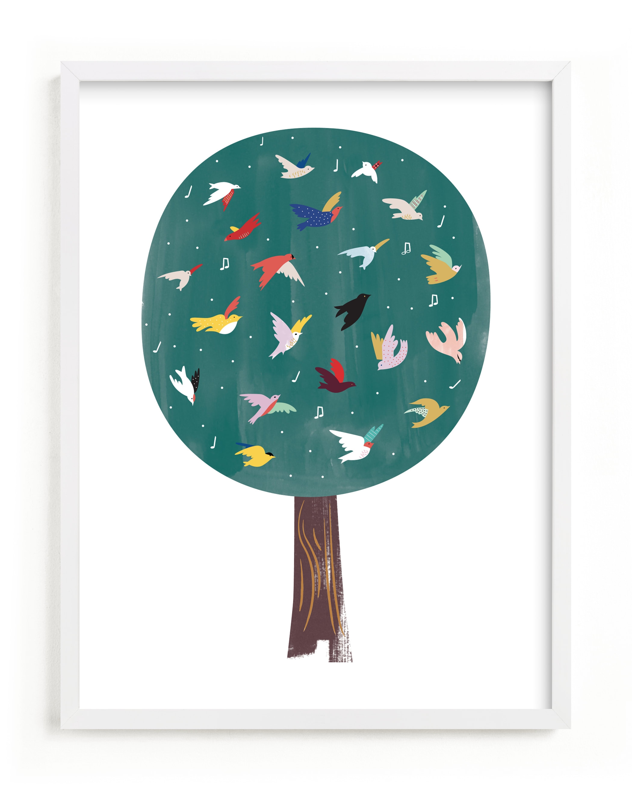Lots Of Songbirds Children's Art Print - Image 0