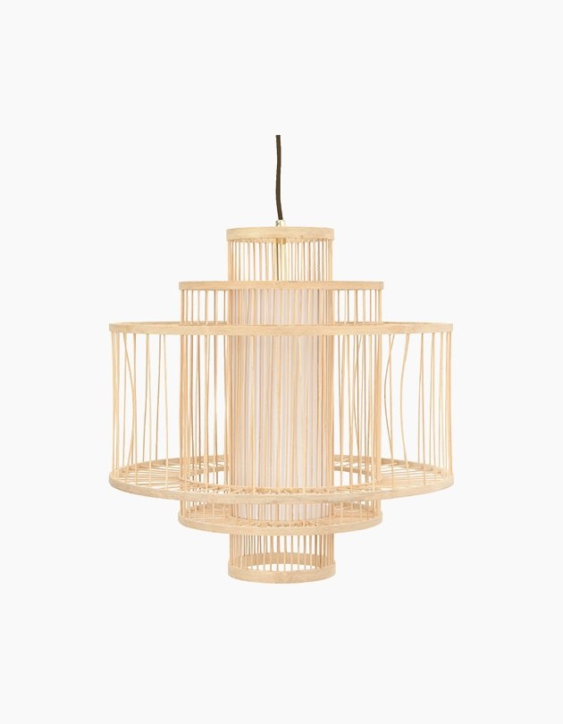Bamboo Pendant Light, 19.63" - Image 0