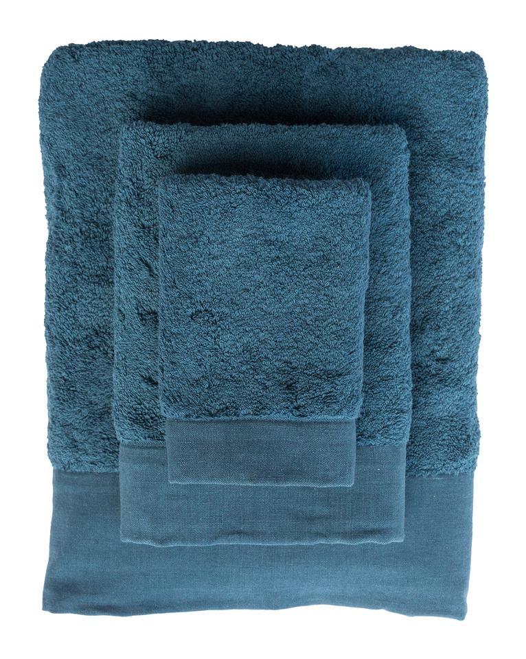 SORRENTO HAND TOWEL, PETROL BLUE - Image 1
