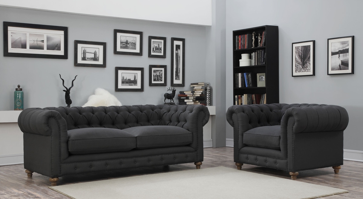 Osborn Morgan Linen Sofa - Image 4