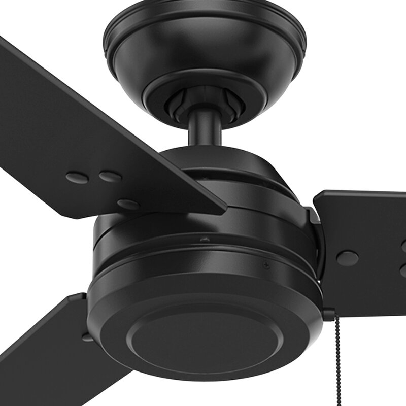 52'' Cassius 3 - Blade Standard Ceiling Fan with Pull Chain - Image 1