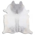 Pauly Hand-Knotted Cowhide Gray/White Area Rug - Image 0