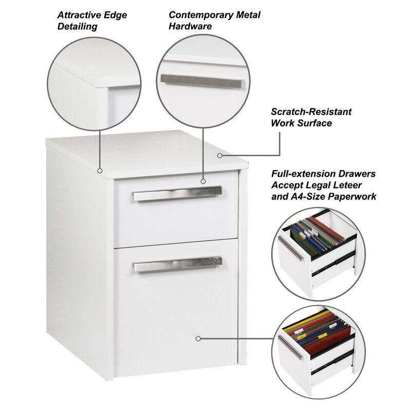 Allenville 2-Drawer Mobile Vertical Filing Cabinet - Thumbnail 2