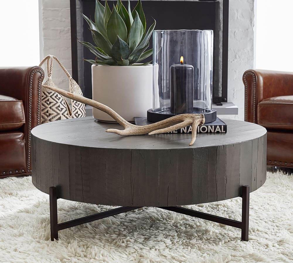 Fargo Reclaimed Wood Coffee Table, Distressed Gray - Image 3