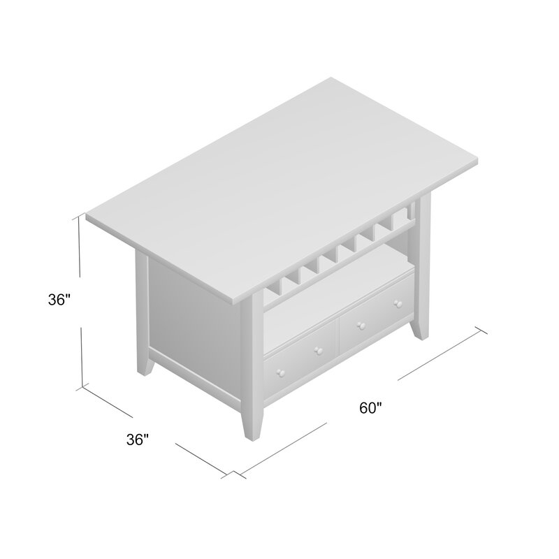 August Grove Carrolltown Kitchen Island - Image 2