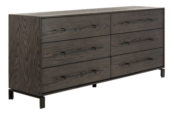 Simmons 6 Drawer Wood Dresser - Dark Walnut  - Arlo Home - Image 2