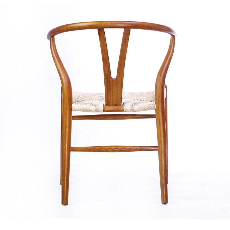 Gunnur Solid Wood Wishbone Stacking Side Chair - Image 1
