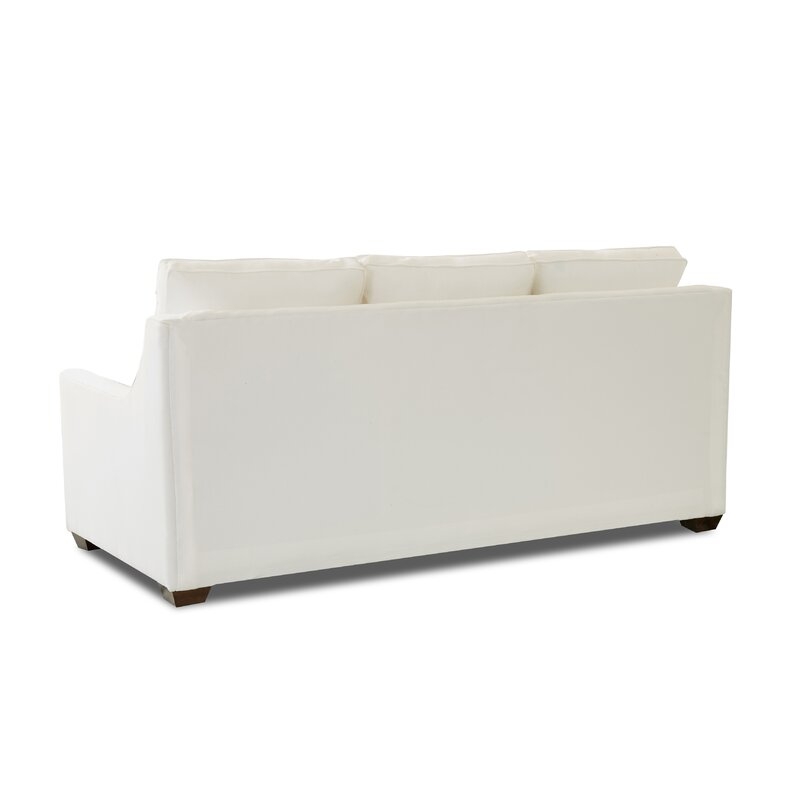 Léa 80" Square Arm Sofa Bed / Classic Bleach White - Image 4