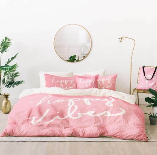 HAPPY VIBES BLUSHLY Bed In A Bag By Lisa Argyropoulos - Image 0