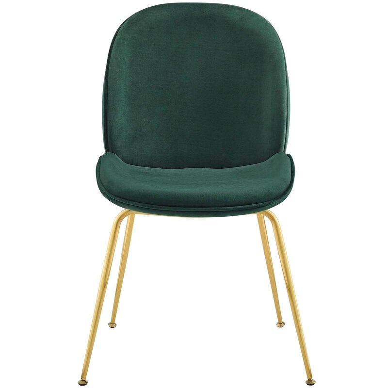 Jaynes Upholstered Velvet Side Chair - Image 0