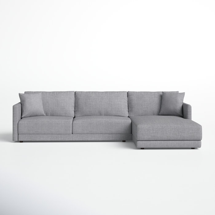 116.14" Wide Sectional / Gray - Left Hand Facing - Image 4