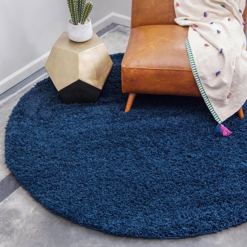 Marcy Sapphire Blue Area Rug - Image 1
