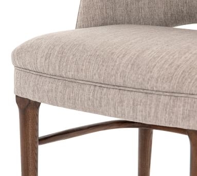 Manteli Upholstered Dining Chair, Savile Flannel &amp; Almond - Image 2