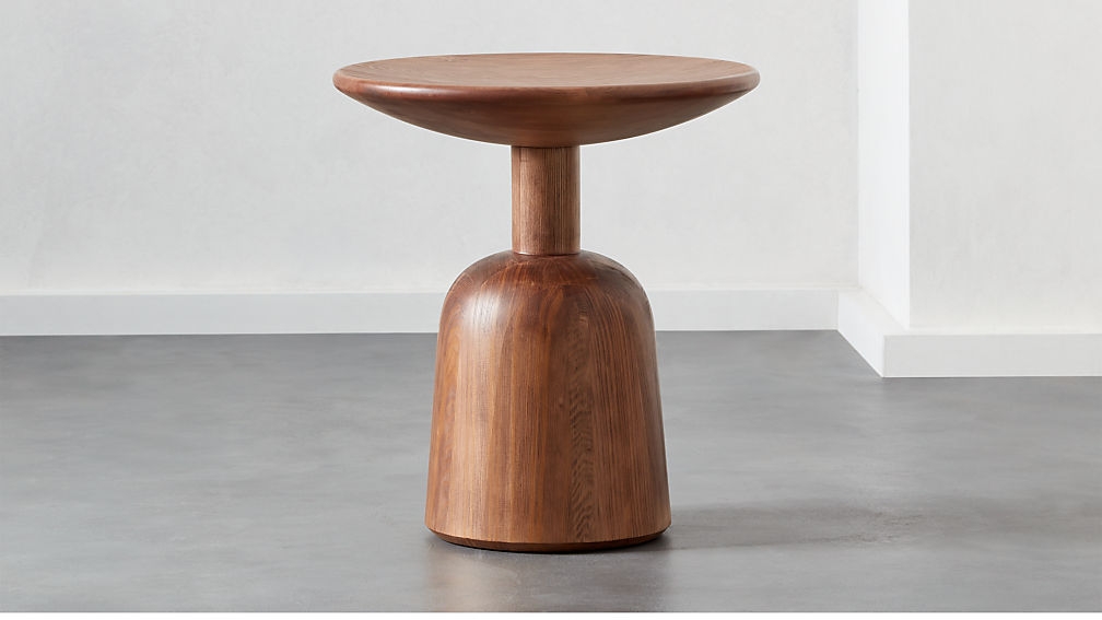 macbeth hemlock natural wood side table - Image 1