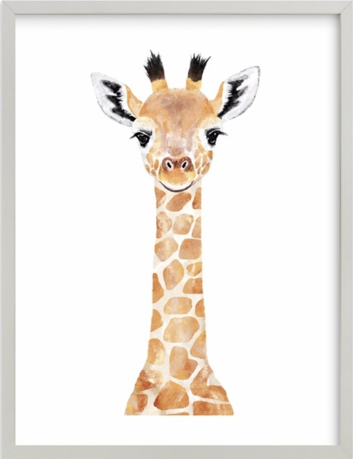 baby animal.giraffe Art Print 16 20 - Image 0