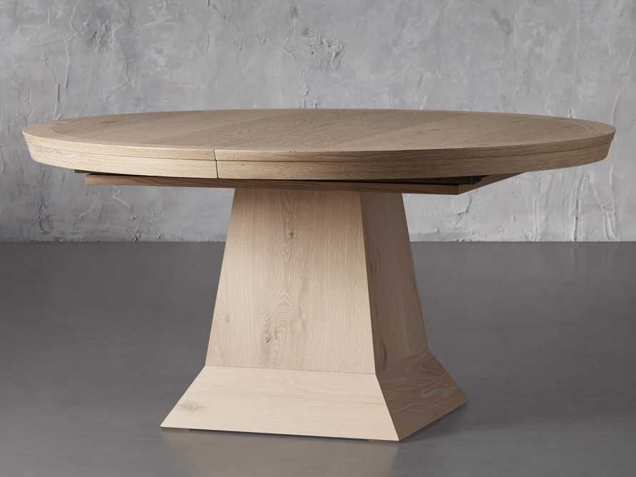 Leighton Extension Dining Table in Wood 54" Natural  Sable  - Image 0