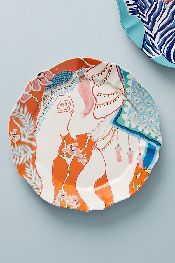 Eastern Animal Dessert Plate - elephant - Image 0