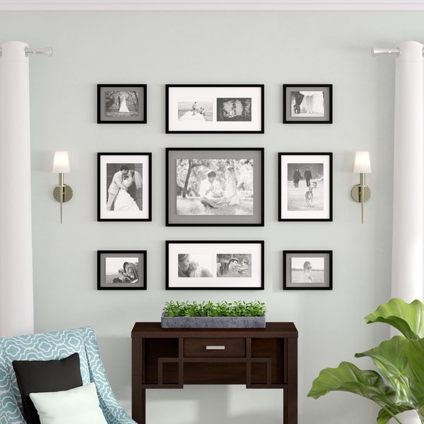 Koontz 9 Piece Wood Matted Picture Frame Set - Image 1
