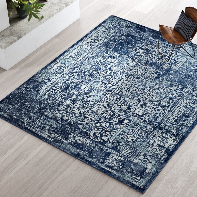 Elson Navy Area Rug, Rectangle 8'x10' - Image 2