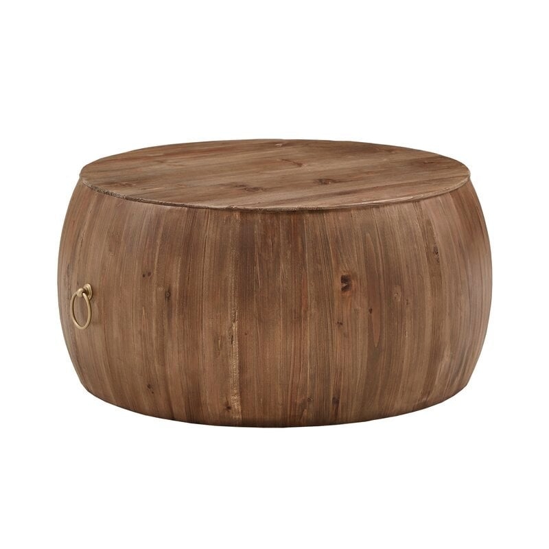 Steil Solid Wood Drum Coffee Table - Image 0