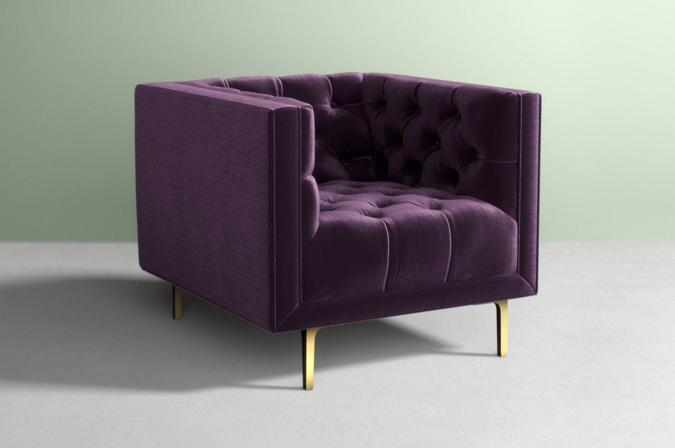 Mina Chair Velvet in  Fig - Image 0