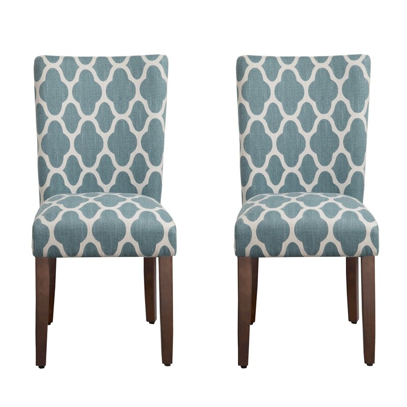 Conde Upholstered 2 Pieces Dining Chair, Navy (set of 2) - Image 0