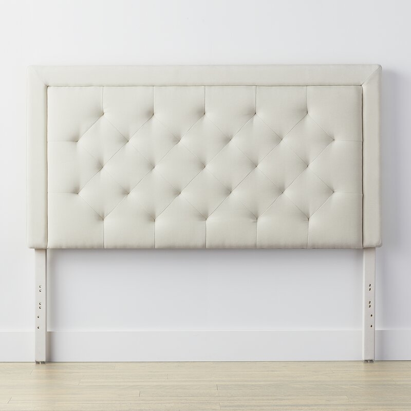 Felicienne Upholstered Panel Headboard / Cream / Full - Image 0