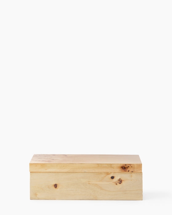 Burl Wood Box- Large - Image 0