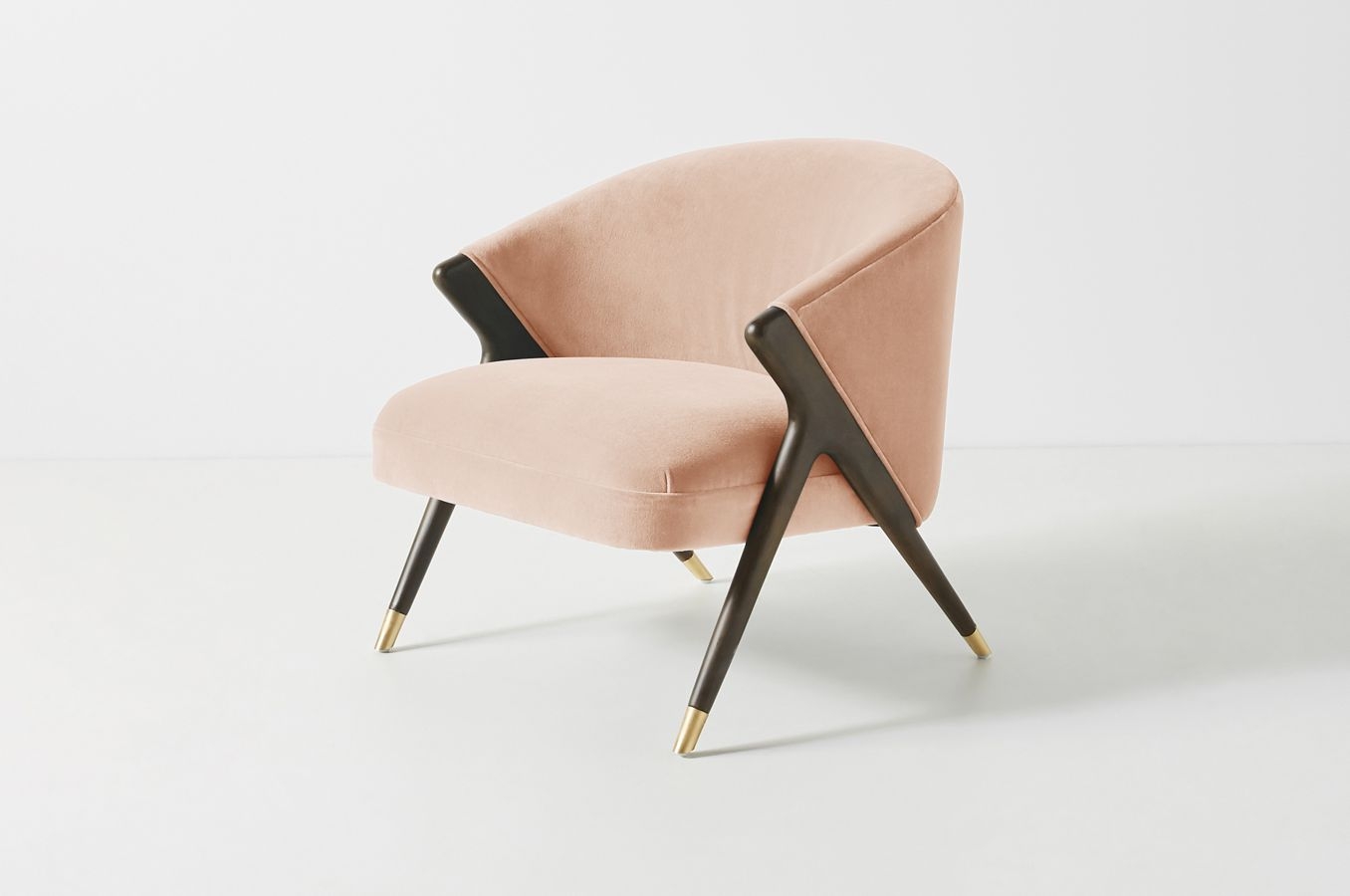 Monroe Accent Chair - Valencia Velvet : Primrose, Espresso Legs - Image 0