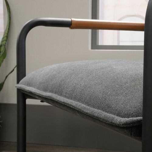 Irene Armchair- polyester blend, charcoal gray - Image 2