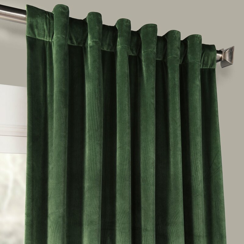 Livia Solid Room Darkening Thermal Rod Pocket Curtain Panel - Image 0