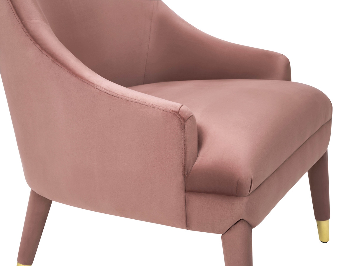 Roselyn Chair, Pink Velvet - Image 2