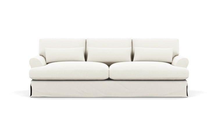 Maxwell Slipcovered Sofa in Ivory Heavy Cloth 90" LONG - Image 0