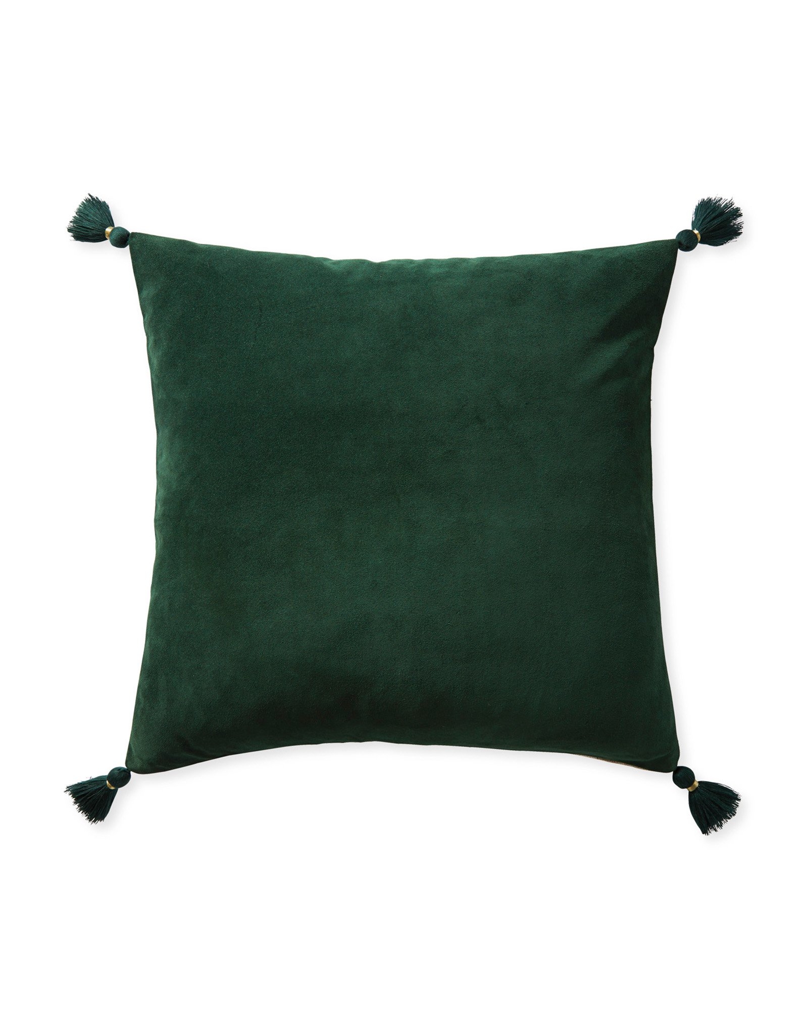 Suede Eva 20" SQ Pillow Cover - Evergreen - Insert sold separately - Image 0