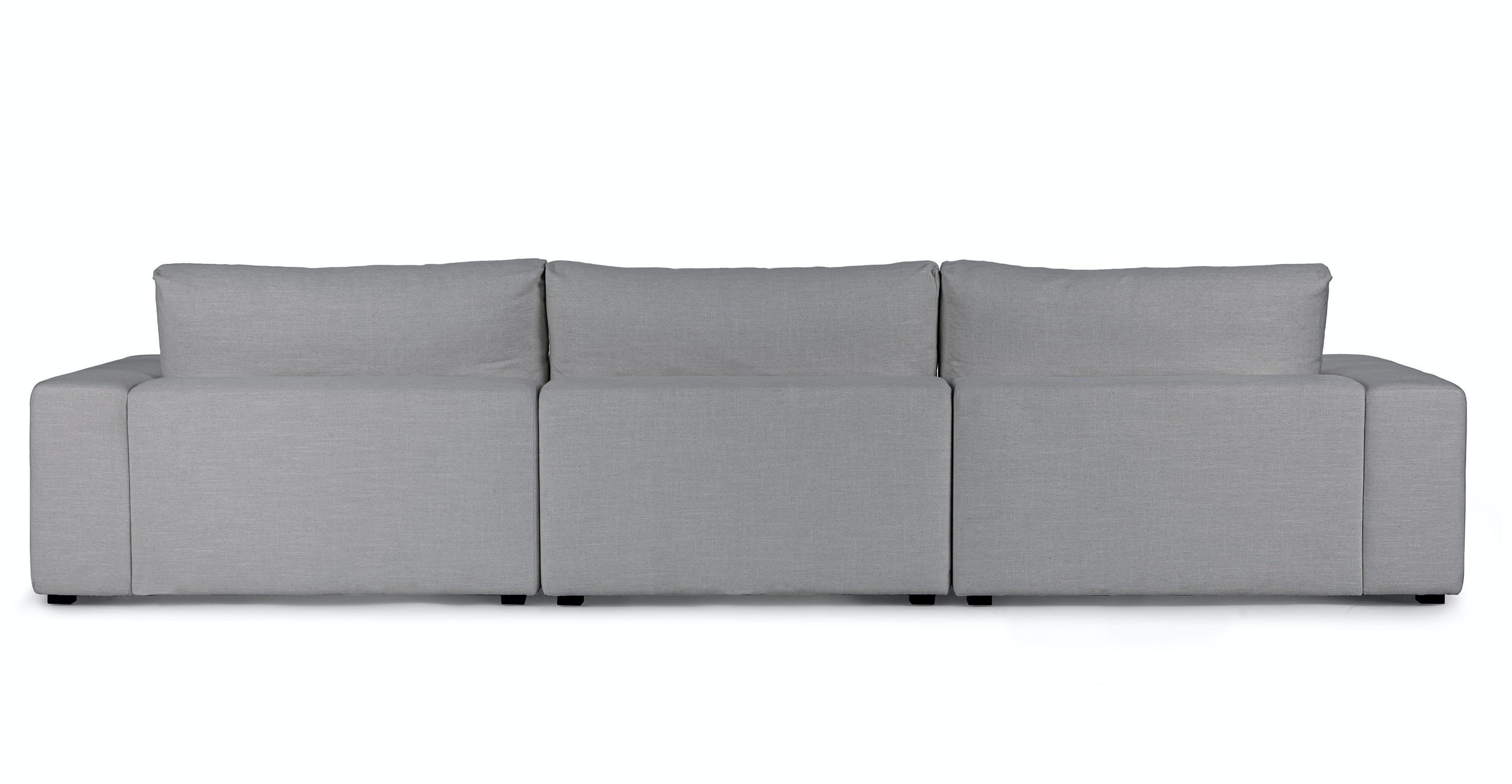 Beta Right Chaise Sectional, Summit Gray - Image 5