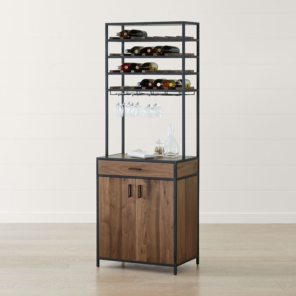 Knox Black Tall Storage Wine Tower Restock in late January,2022. - Image 0