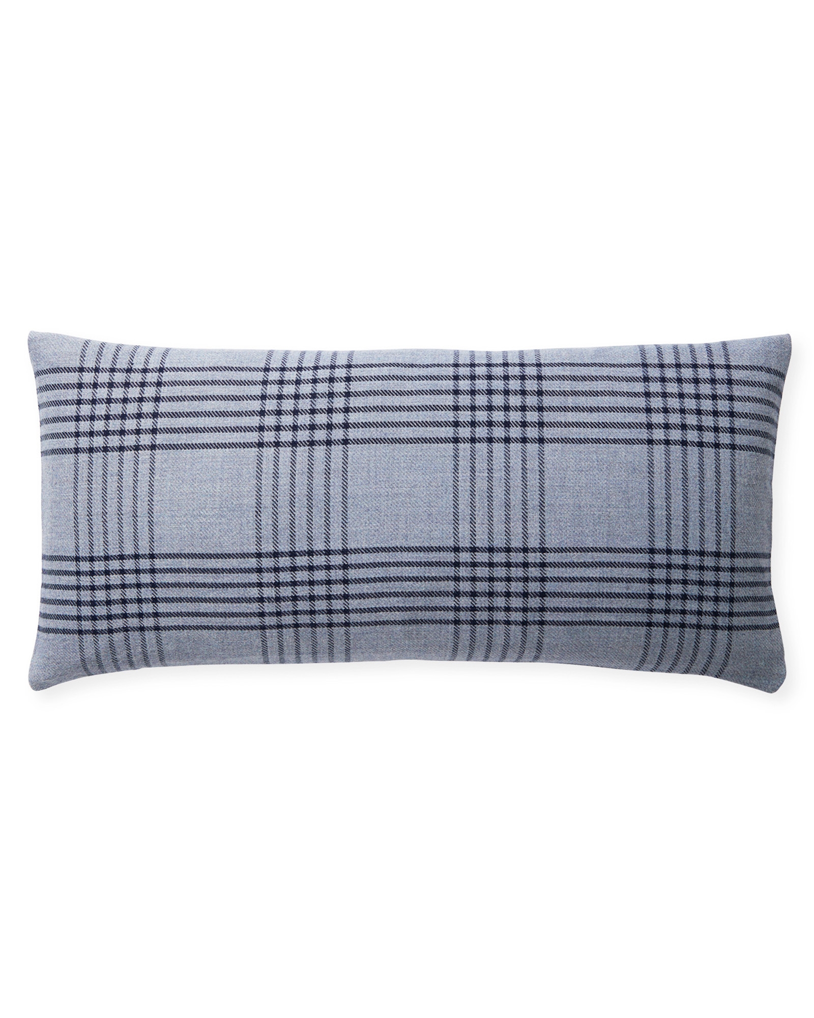 Blakely Plaid 14" x 30" Pillow Cover - Chambray - Insert sold separately - Image 0