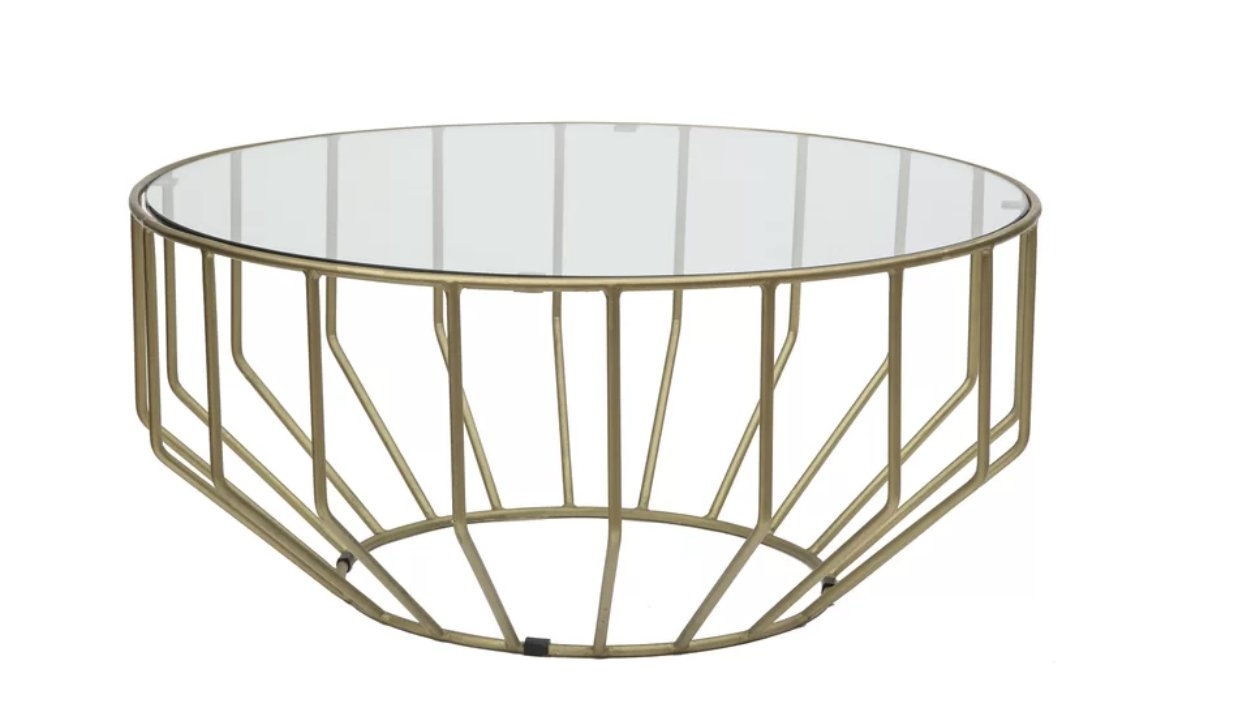 Singer Glass Round Coffee Table - Image 0