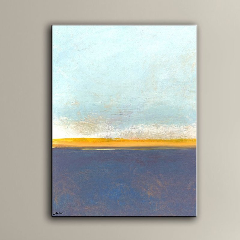 'Big Country Sky I' by Jan Weiss Framed Painting Print on Wrapped Canvas - Image 0