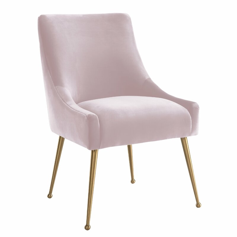 Dusek Velvet Upholstered Side Chair - Image 2