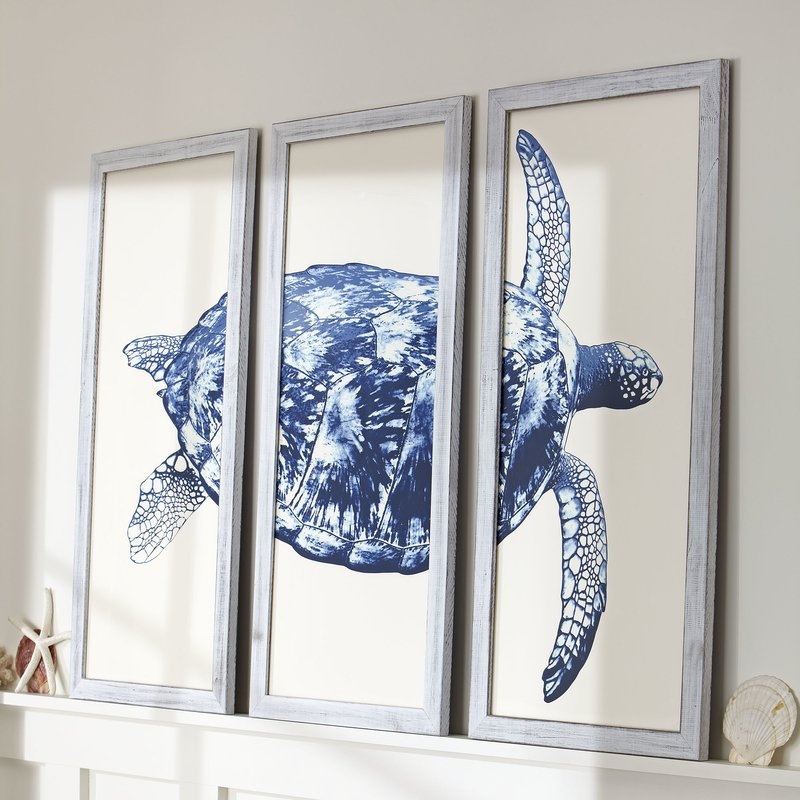 'Sea turtle' Triptych - Image 0