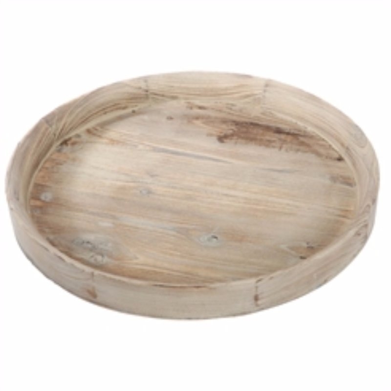 VanNest Amazing Round Wooden Accent Tray - Image 0