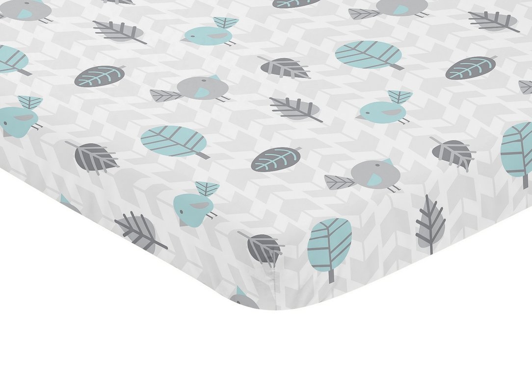 Earth and Sky Mini Fitted Crib Sheet - Image 0